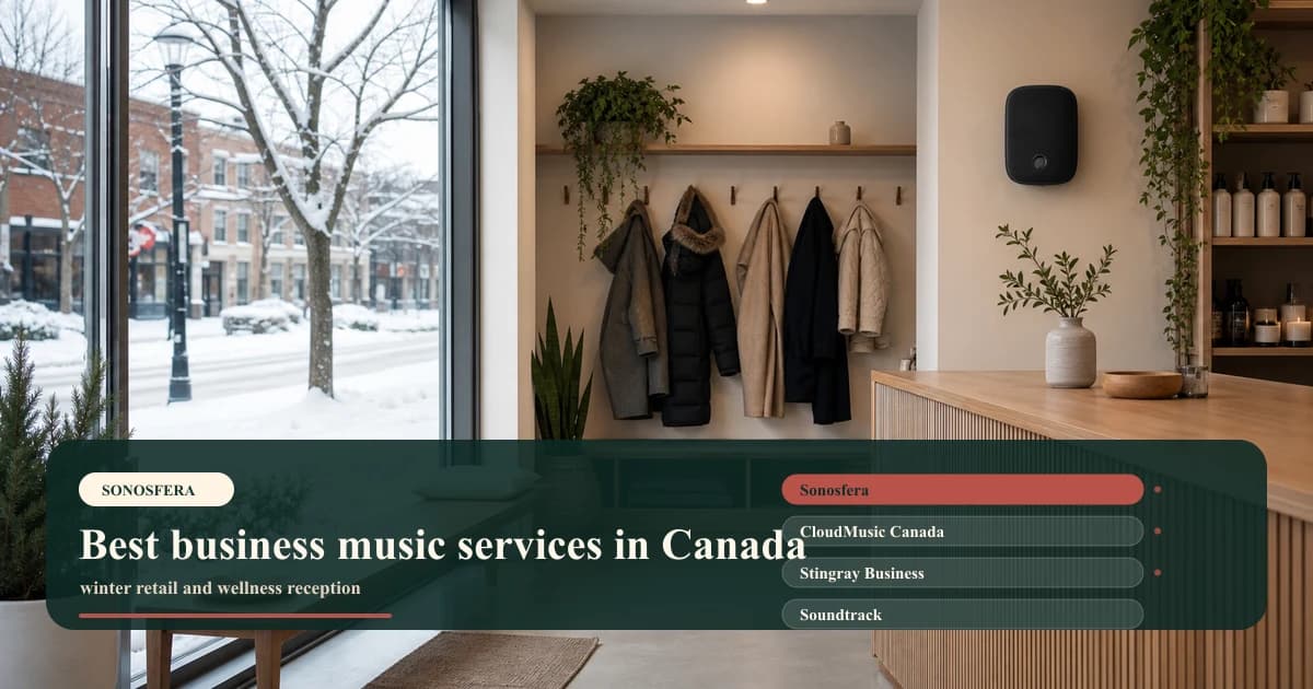 Best business music services in Canada: Sonosfera vs local alternatives