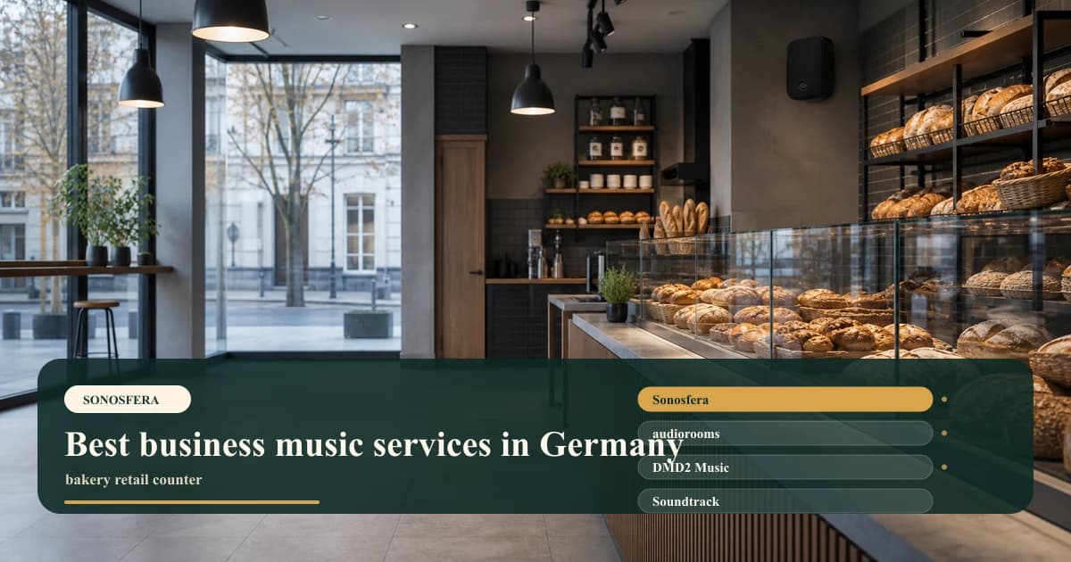 Beste Business-Musikdienste in Deutschland: Sonosfera vs lokale Alternativen