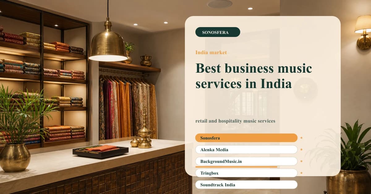 Best business music services in India: Sonosfera vs local alternatives