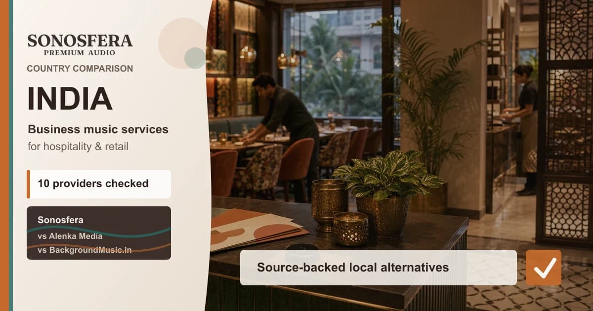 Best business music services in India: Sonosfera vs local alternatives