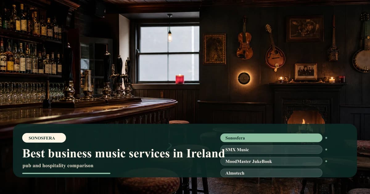 Best business music services in Ireland: Sonosfera vs local alternatives