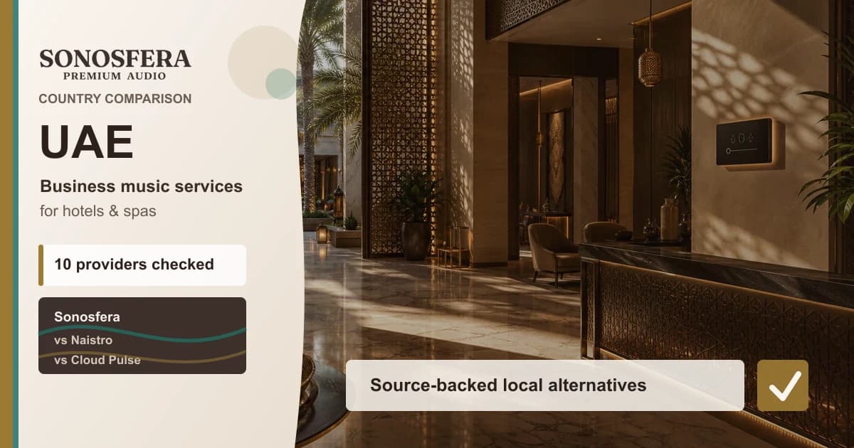 Best business music services in UAE: Sonosfera vs local alternatives