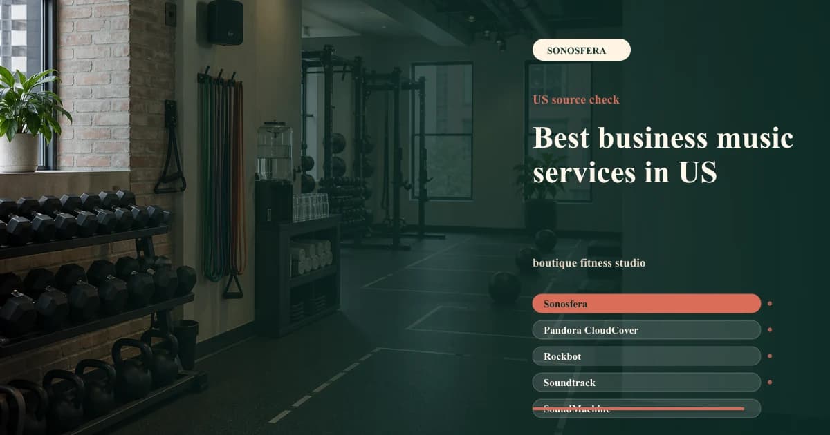 Best business music services in United States: Sonosfera vs local alternatives