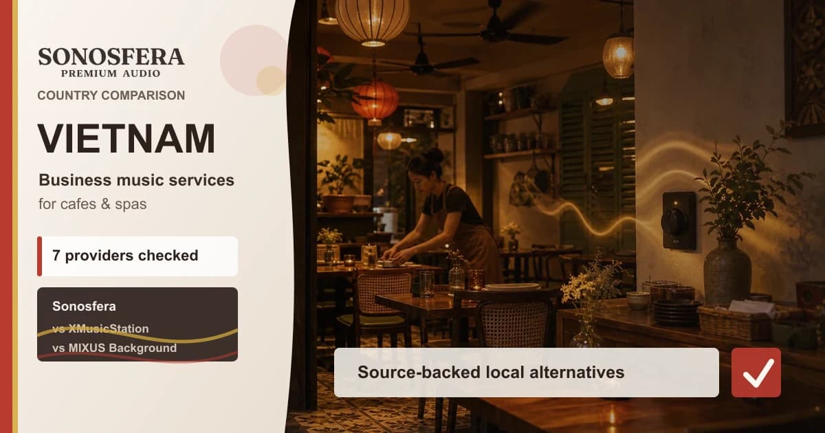 Dịch vụ nhạc nền doanh nghiệp tốt nhất tại Việt Nam: Sonosfera vs các lựa chọn thay thế tại địa phương