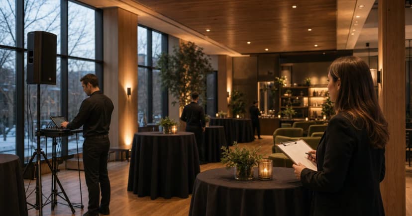 Corporate event background music in Canada: venue, SOCAN, and source checks