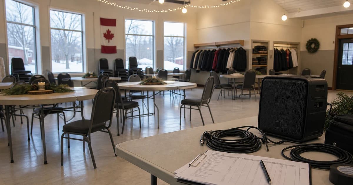 Charity gala background music in Canada: SOCAN, venue, and source checks