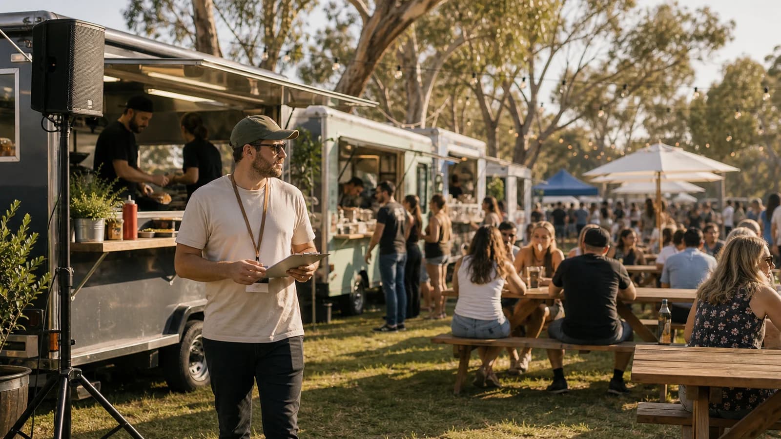 Food festival music in Australia: OneMusic checks before playback