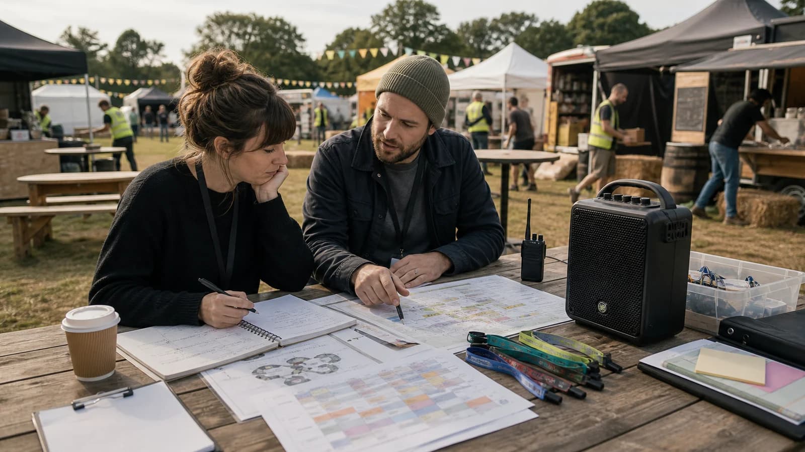 Food festival playlist vs licensed background music: the UK planning difference