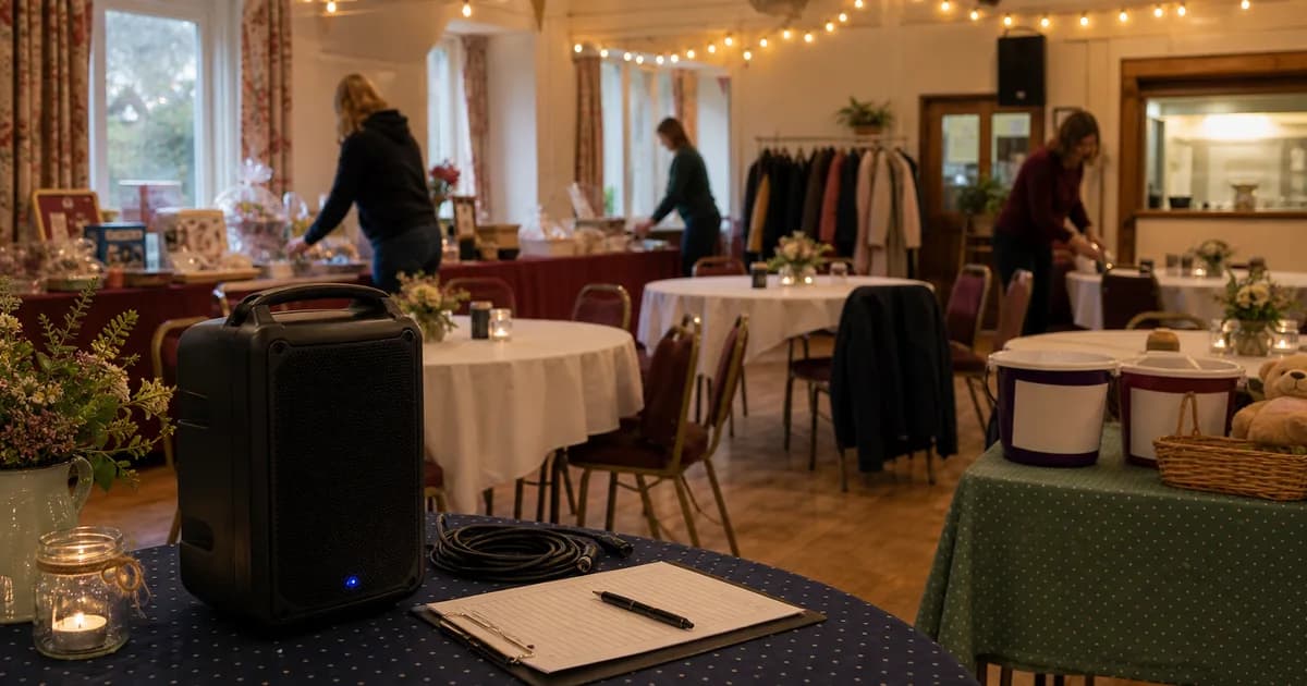 Fundraiser background music: warm the room without the permission risk