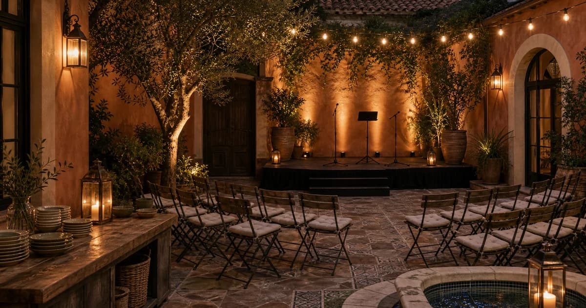 Supper club background music: keep the dining room intimate and source-safe