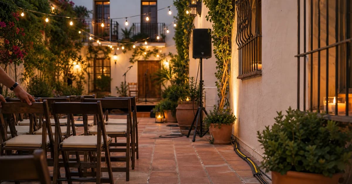 Beer garden background music: outdoor service without licensing guesswork