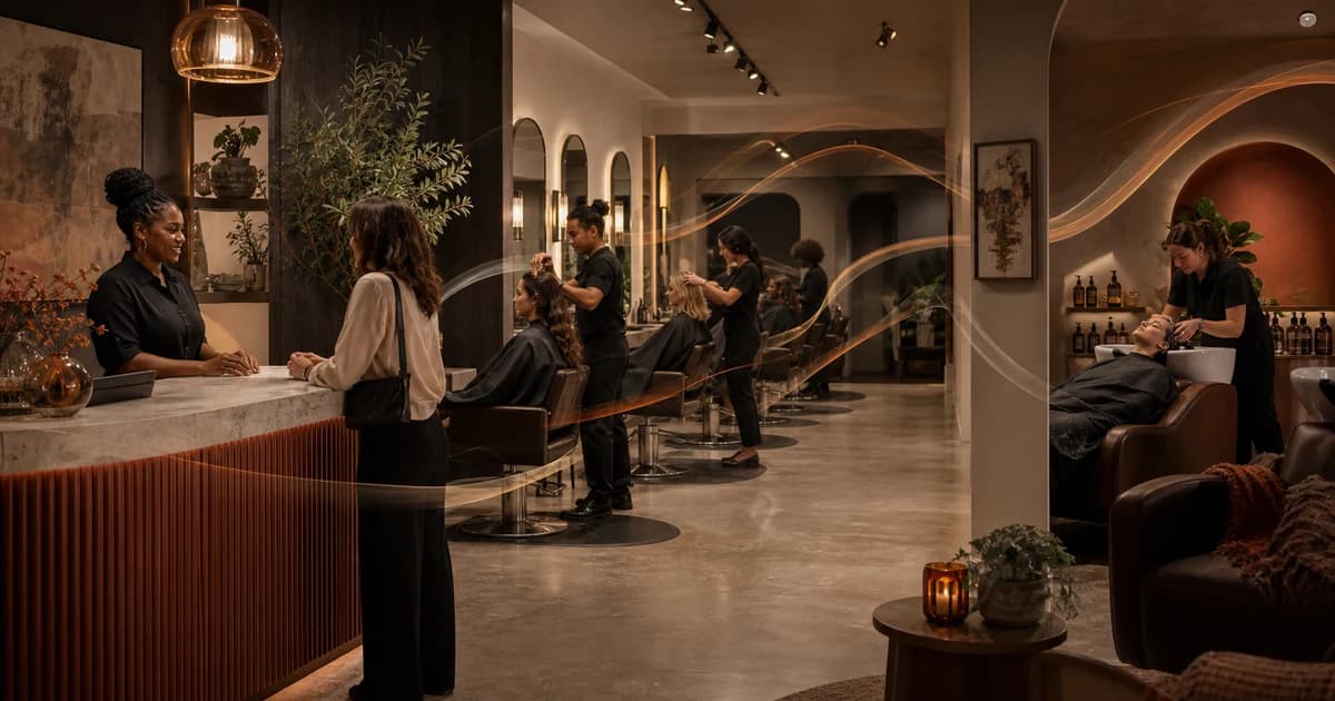 Salon Background Music Plan: Reception to Reset
