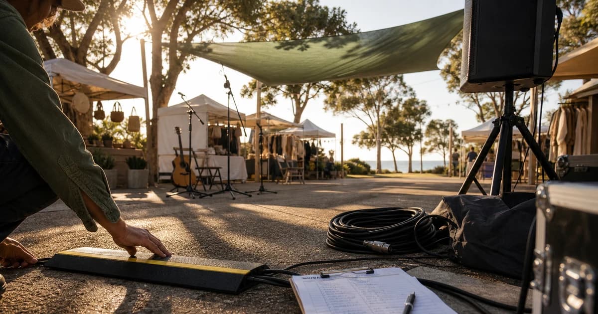 Farmers market music: how US organisers should separate stalls and stages