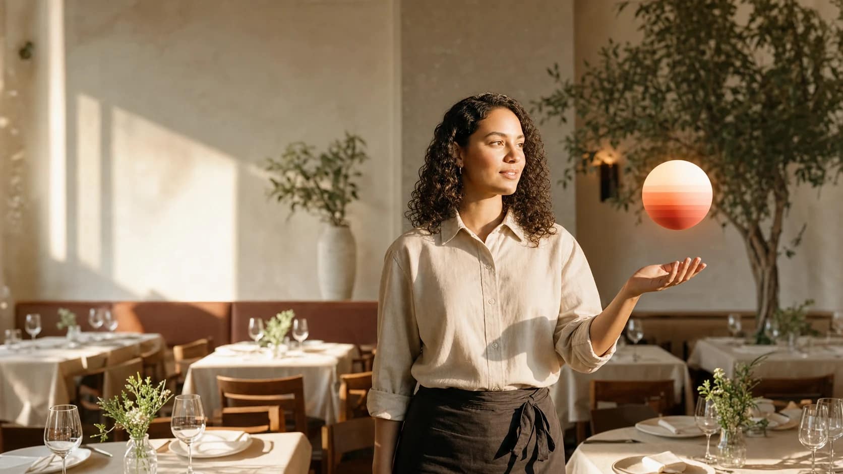 Background music for lunch service